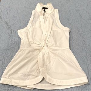 White racer back blouse